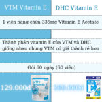 Vien uong VTM vitamin E 8 1