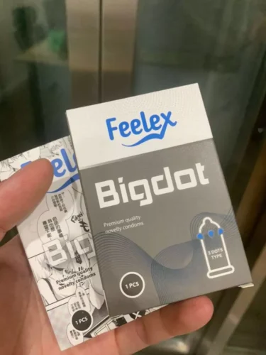 Bao cao su có bi Feelex Bigdot gân gai, nhiều gel - Hộp 01 cái photo review