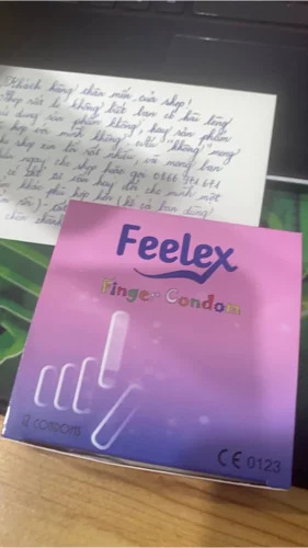 Bao cao su ngón tay Feelex Finger Condom - Hộp 12 cái photo review