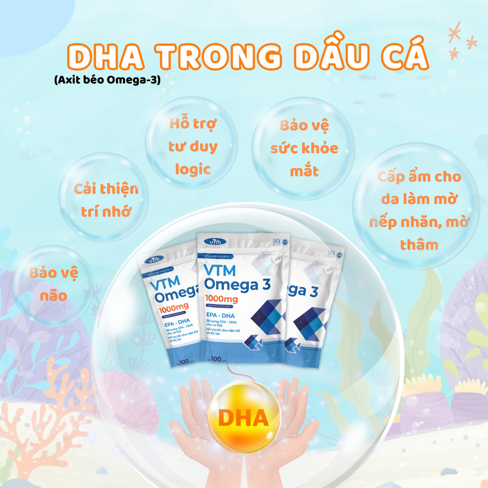 Viên uống dầu cá VTM Omega 3